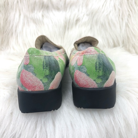 Ara mokassins floral leather shoes. Size 6 - Picture 6 of 8
